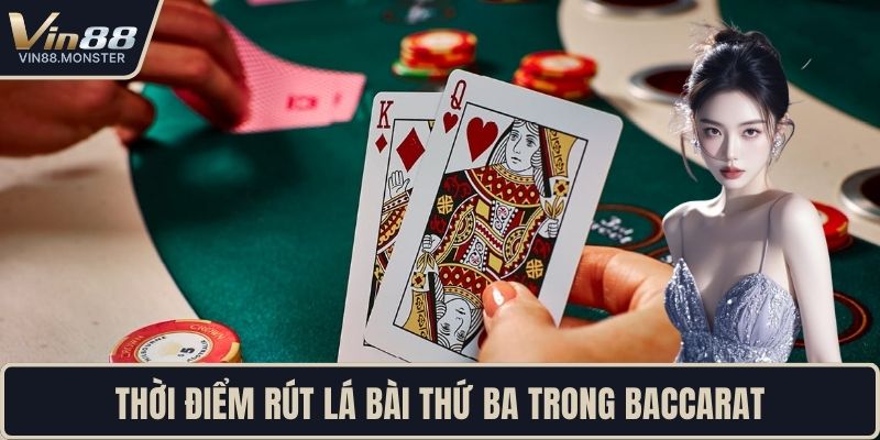 Thời điểm rút lá bài thứ ba trong baccarat